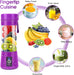 Portable Blender,  Personal Mini Juice Blender, USB Rchargeable Juicer Cup with Six Blades in 3D, Smoothie Blender Home/Office/Outdoors, Dark P