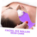 4 Pcs Roller Facial Cream Scrubber Reducer System Skincare Facial Ice Applicator Facials Jade Roller Ice Roller Face Mall Face Roller Machine LED Violet