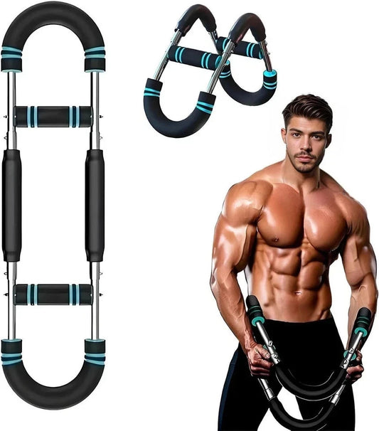 Twister Arm Trainer,60-100 Lbs Adjustable Arm Trainer for Men with Chest Clip Mu